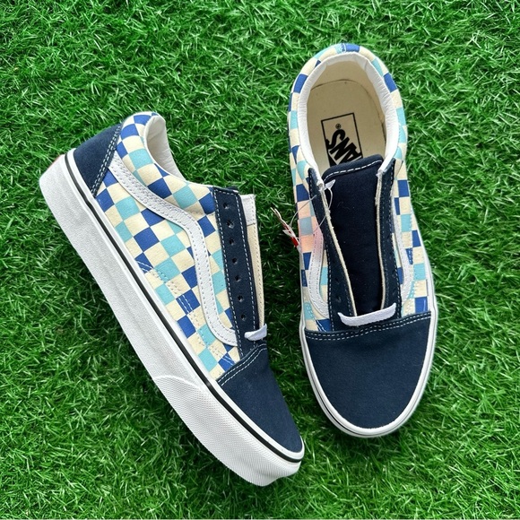 Vans Old Skool Checkerboard Blue Topaz - Picture 3 of 7